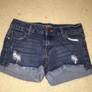 denim shorts